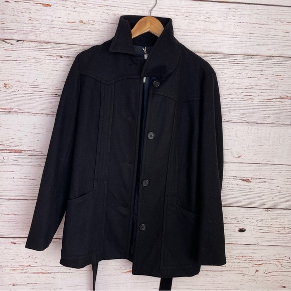 J. Crew black wool pea coat - Picture 3 of 12